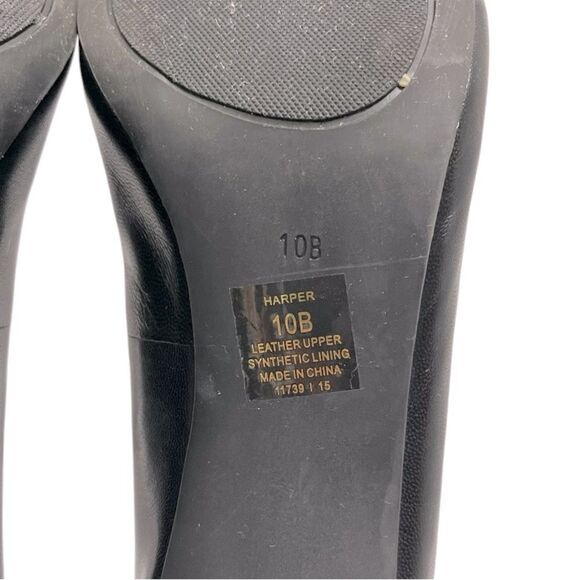 Lauren Ralph Lauren Harper Black Leather Pumps Size 10B - Picture 11 of 12